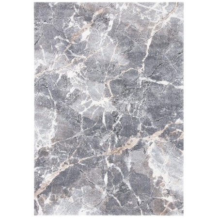 Safavieh 6 ft. 7 in. x 6 ft. 7 in. Cyrus Shag Contemporary Square Power Loomed Rug - Gray & Beige CYR114G-7SQ